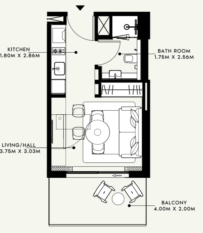 Azizi Azizi Venice floor plan