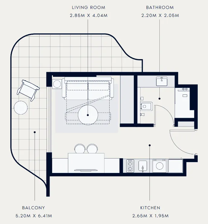 Azizi Azizi Venice floor plan