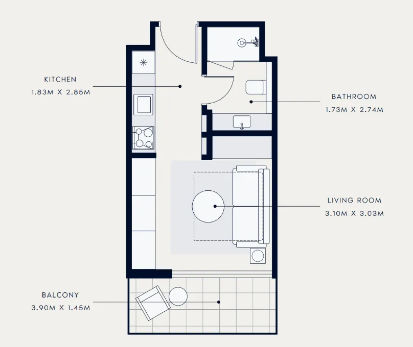Azizi Azizi Venice floor plan
