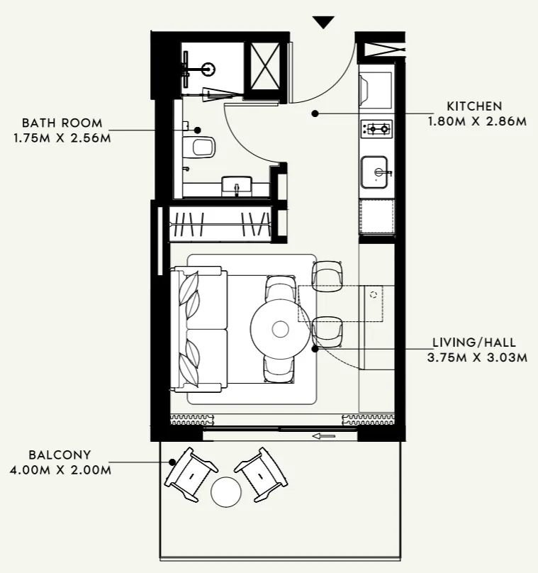 Azizi Azizi Venice floor plan