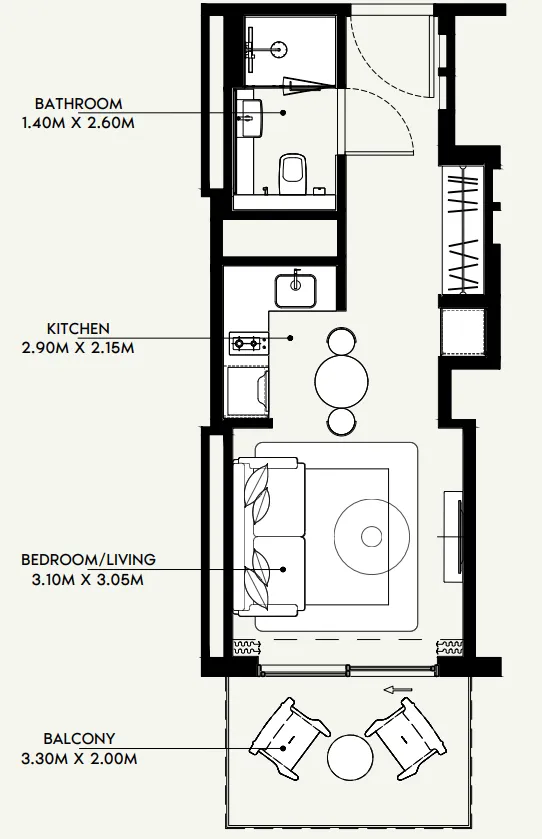 Azizi Azizi Venice floor plan