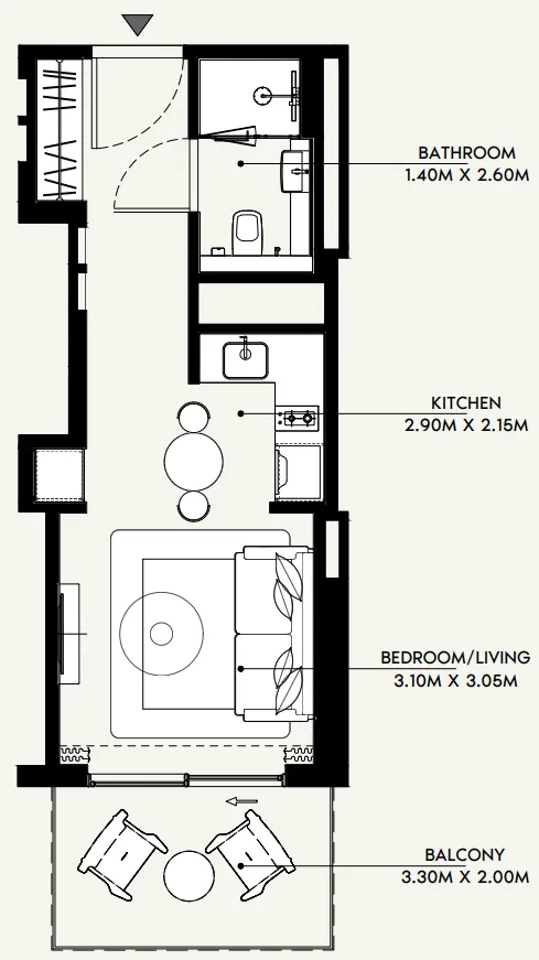 Azizi Azizi Venice floor plan