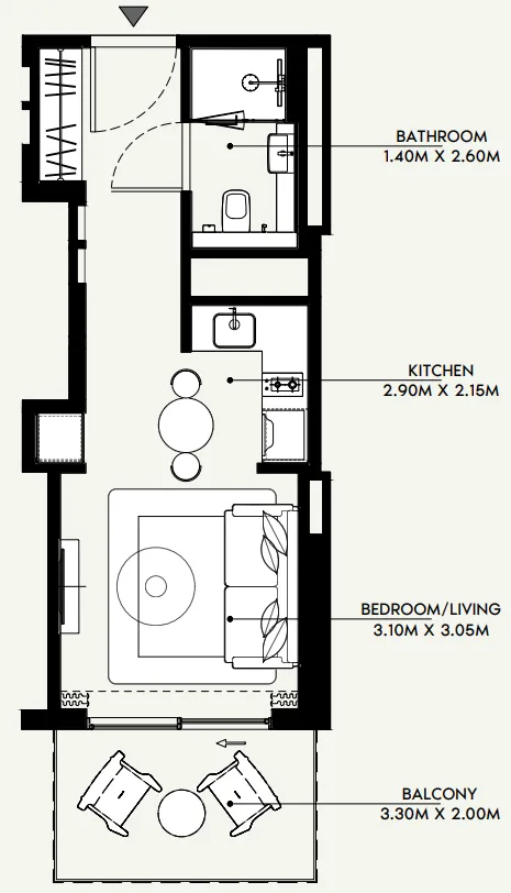 Azizi Azizi Venice floor plan