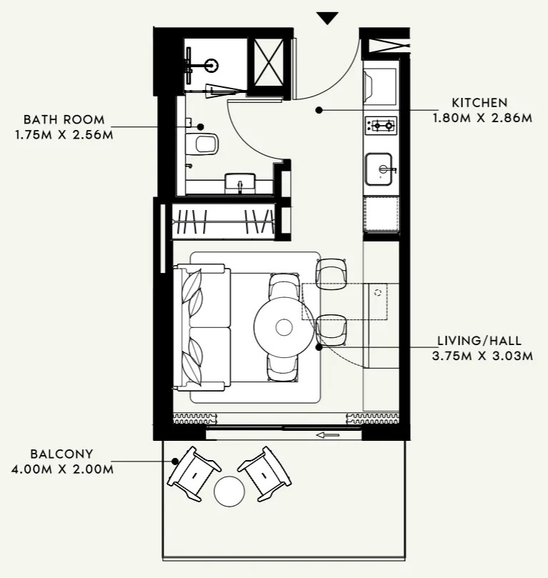 Azizi Azizi Venice floor plan