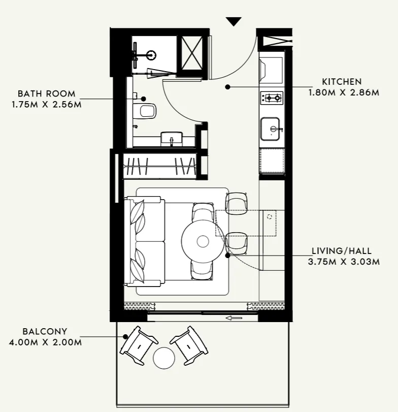 Azizi Azizi Venice floor plan