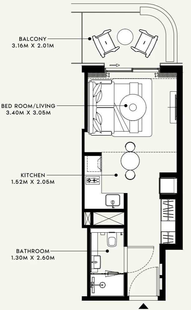 Azizi Azizi Venice floor plan