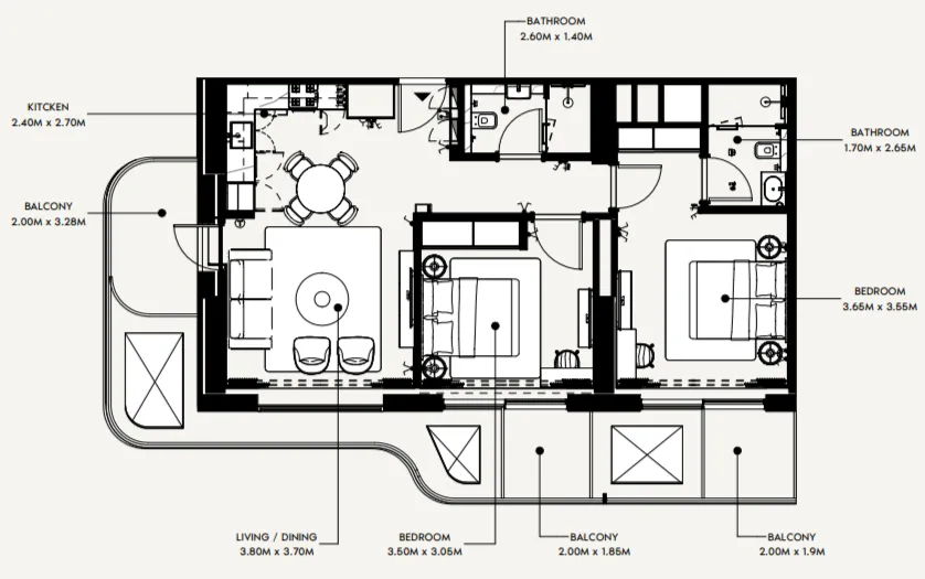 Azizi Azizi Wasel floor plan