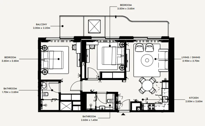 Azizi Azizi Wasel floor plan