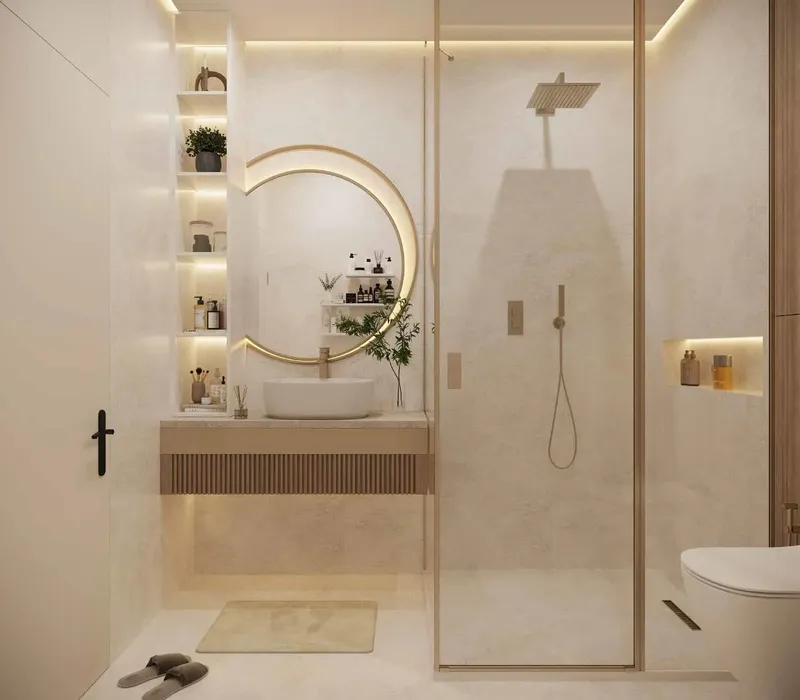 Interior at Azra Residence in Dubai Land Residence Complex Dubai