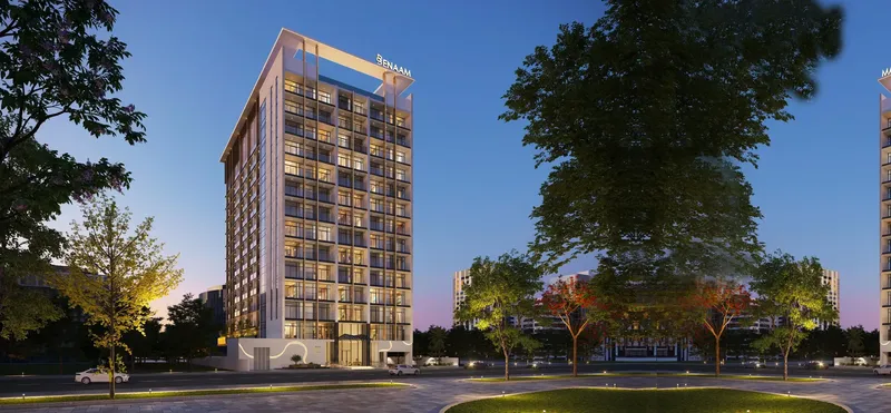 Exterior at Azra Residence in Dubai Land Residence Complex Dubai
