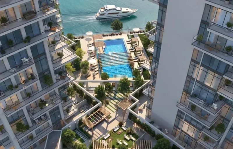 Exterior at Bab Al Qasr Canal View Residence 22 in Al Raha Beach Abu Dhabi