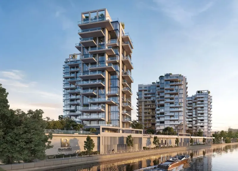 Exterior at Bab Al Qasr Canal View Residence 22 in Al Raha Beach Abu Dhabi