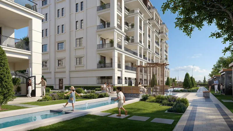 Exterior at Bab Al Qasr Garden Residences 65 in Abu Dhabi Abu Dhabi