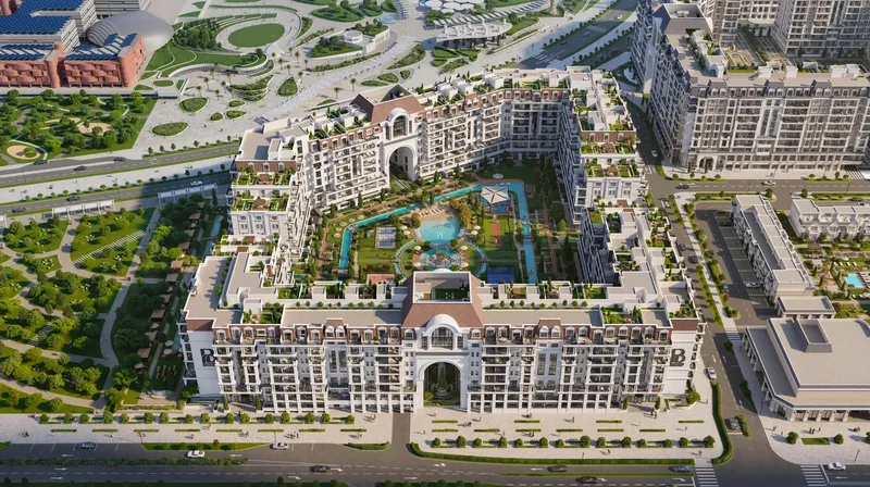 Exterior at Bab Al Qasr Garden Residences 65 in Abu Dhabi Abu Dhabi