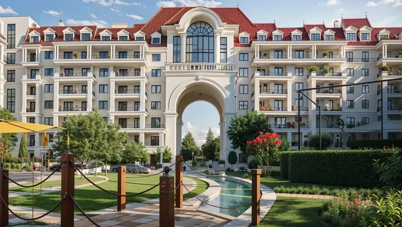 Exterior at Bab Al Qasr Garden Residences 65 in Abu Dhabi Abu Dhabi