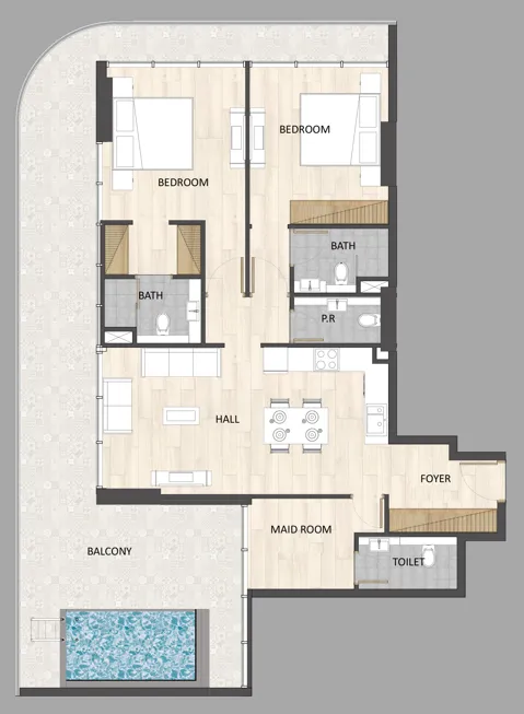 ARY & MAZ Developments Barari Palace floor plan