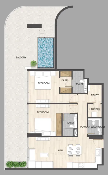 ARY & MAZ Developments Barari Palace floor plan