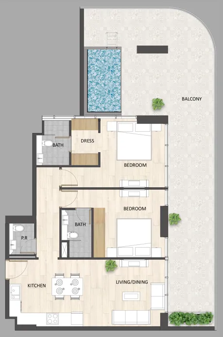 ARY & MAZ Developments Barari Palace floor plan