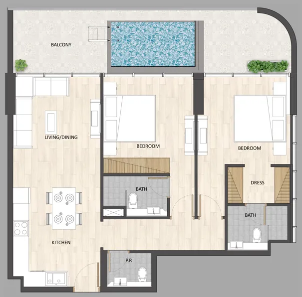 ARY & MAZ Developments Barari Palace floor plan