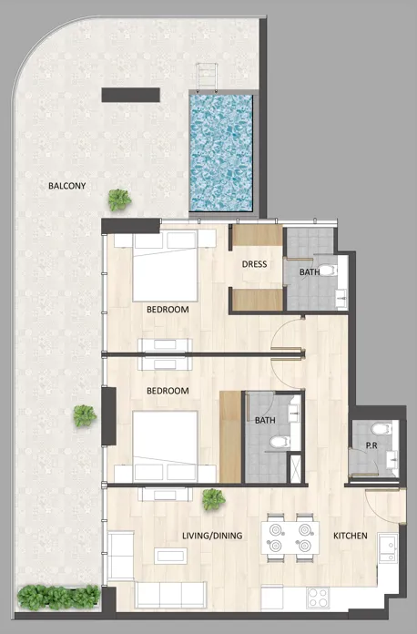 ARY & MAZ Developments Barari Palace floor plan