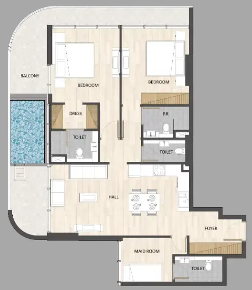 ARY & MAZ Developments Barari Palace floor plan