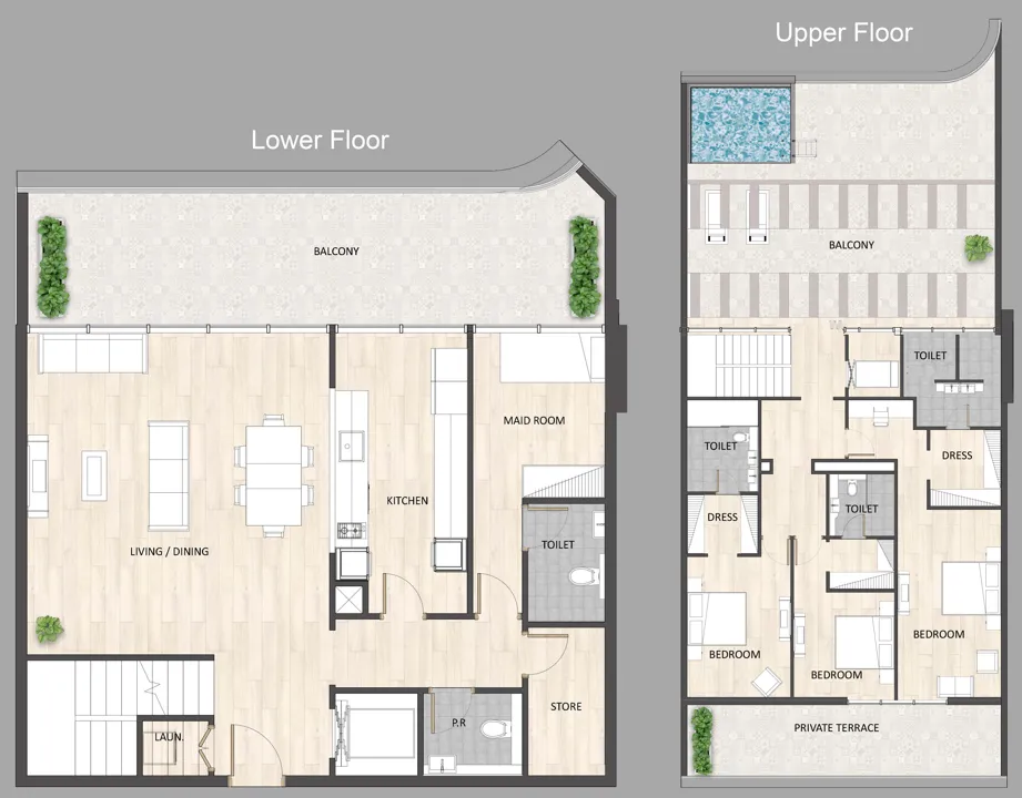 ARY & MAZ Developments Barari Palace floor plan