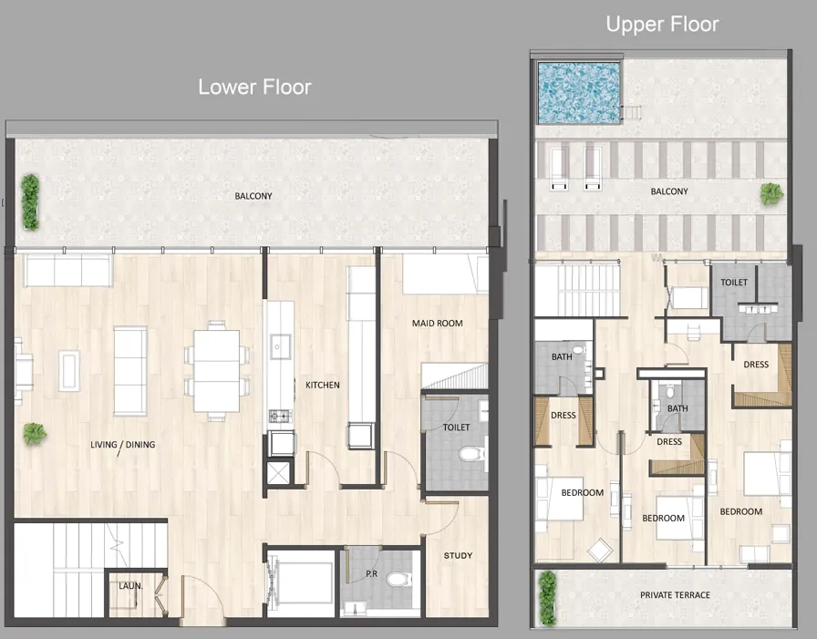 ARY & MAZ Developments Barari Palace floor plan