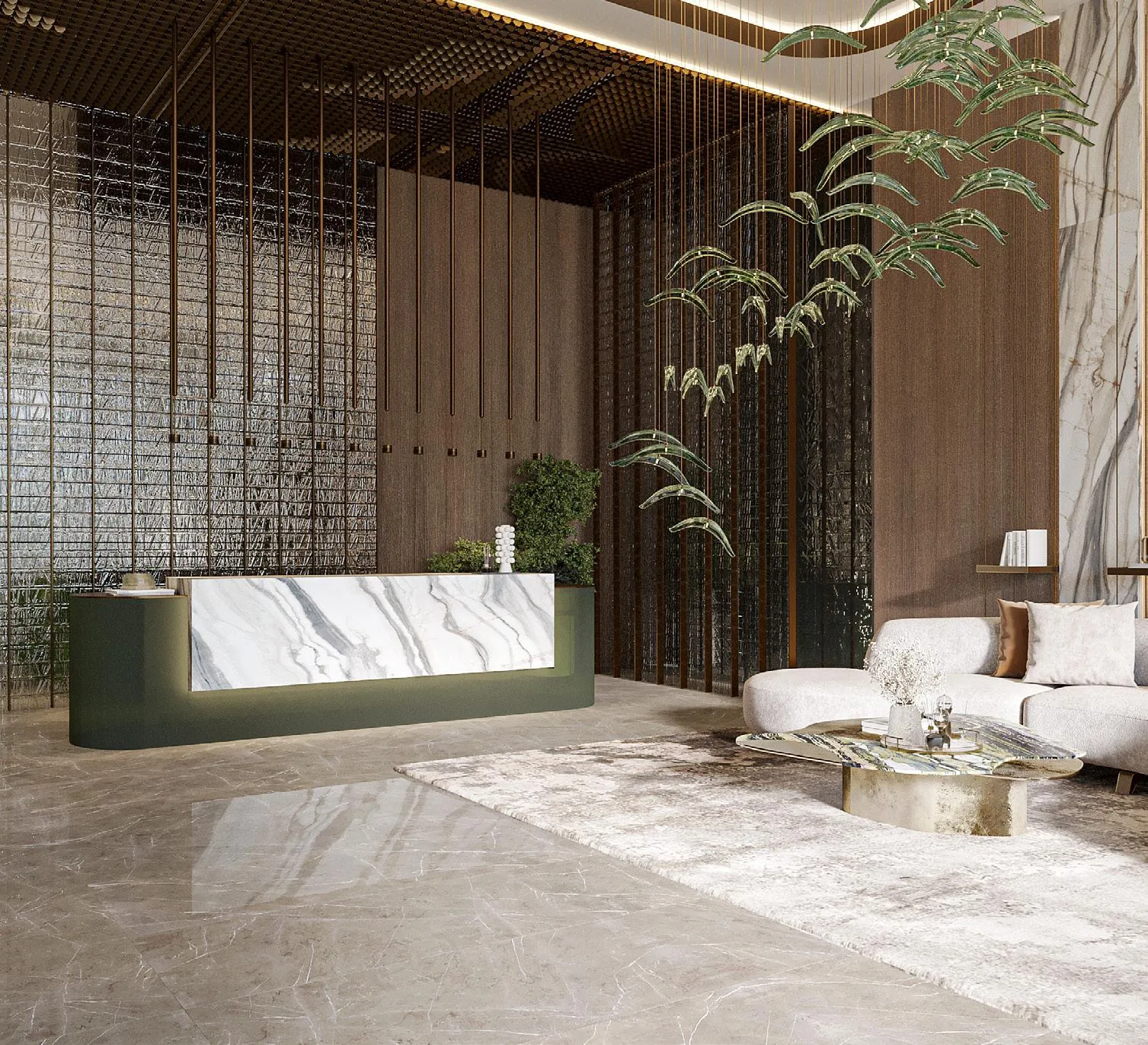 ARY & MAZ Developments Barari Palace Lobby
