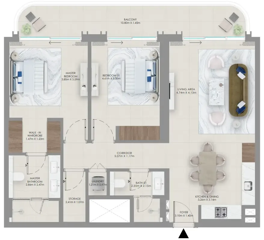 Emaar Baystar by Vida floor plan