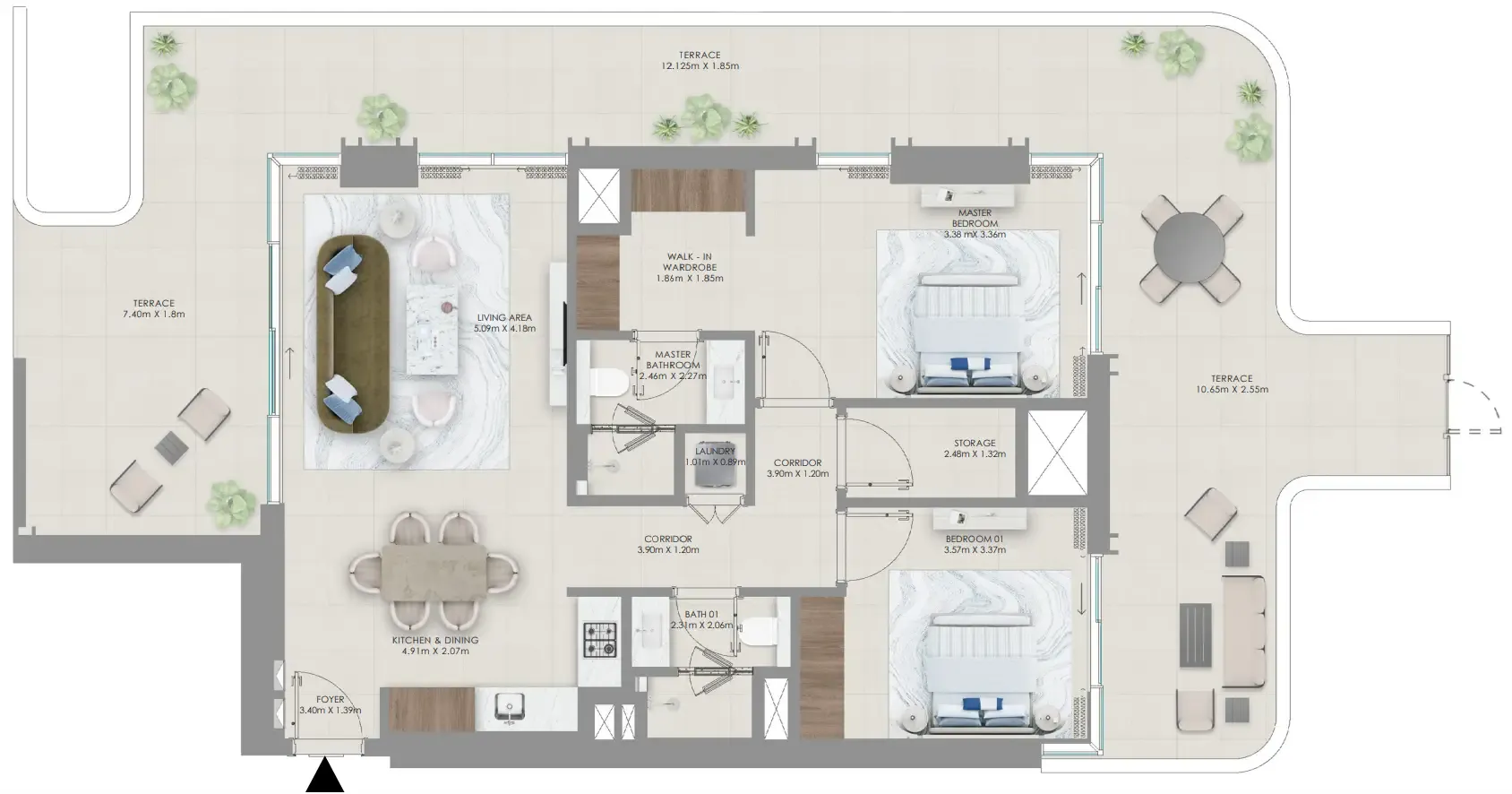 Emaar Baystar by Vida floor plan