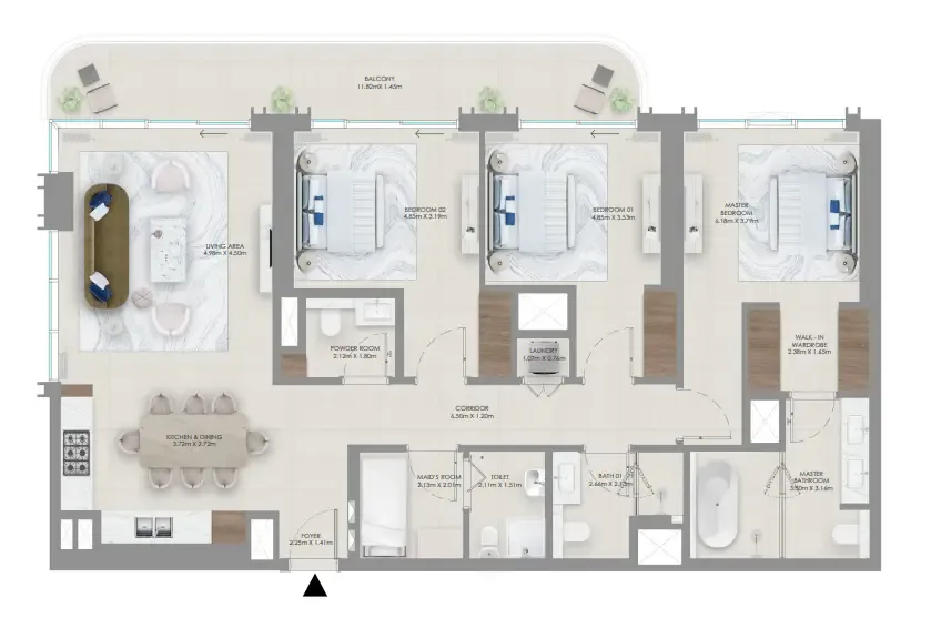 Emaar Baystar by Vida floor plan
