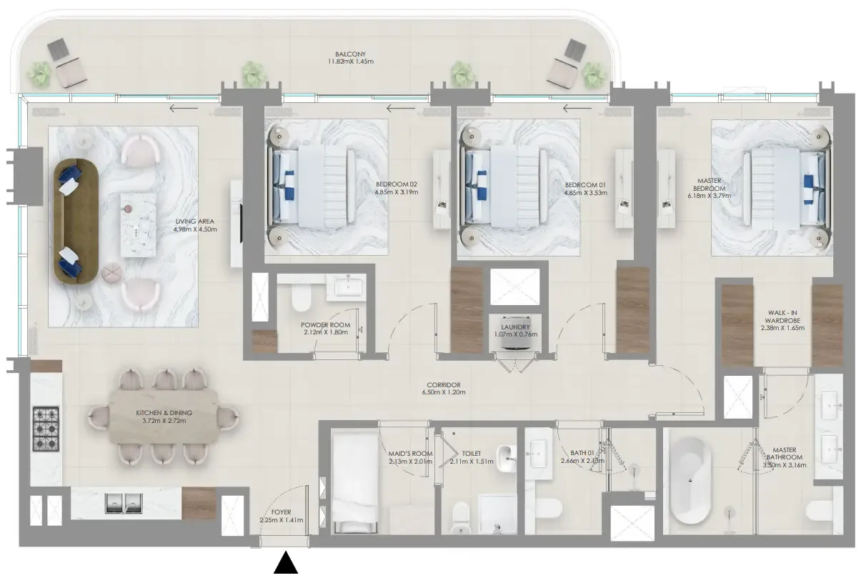 Emaar Baystar by Vida floor plan