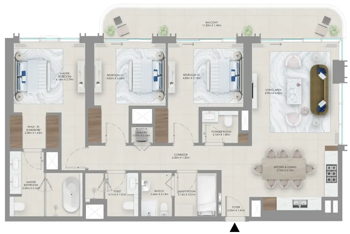 Emaar Baystar by Vida floor plan