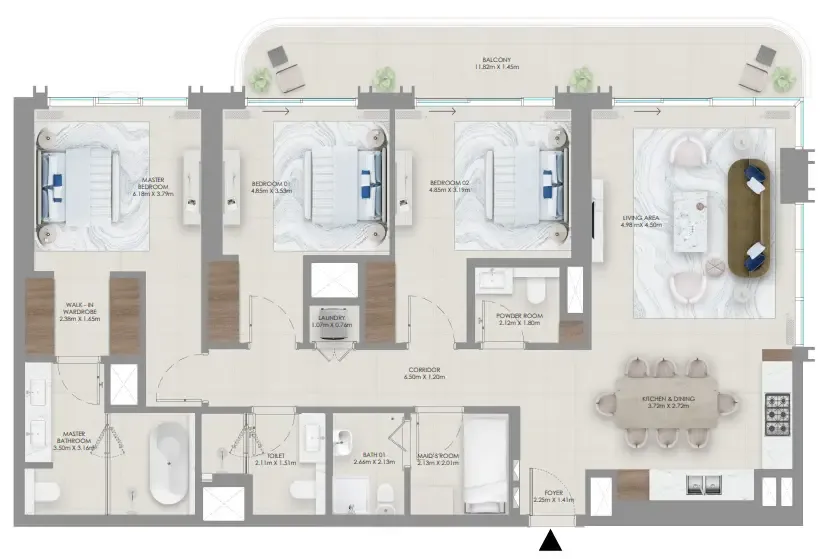 Emaar Baystar by Vida floor plan