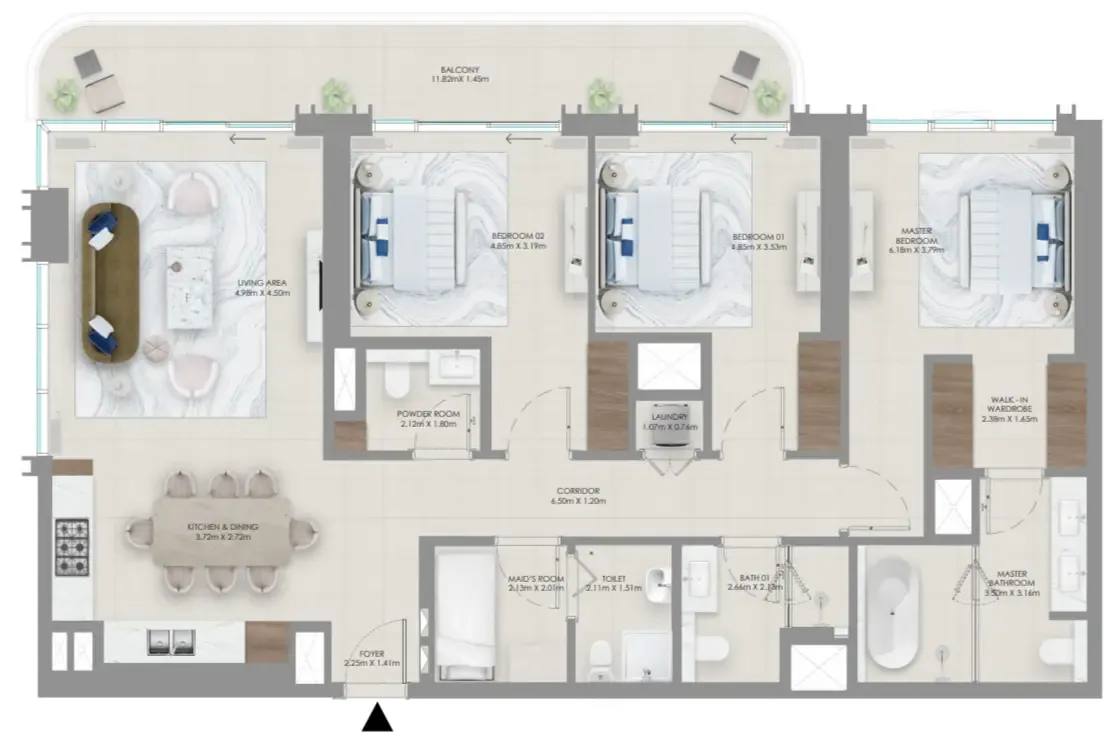 Emaar Baystar by Vida floor plan