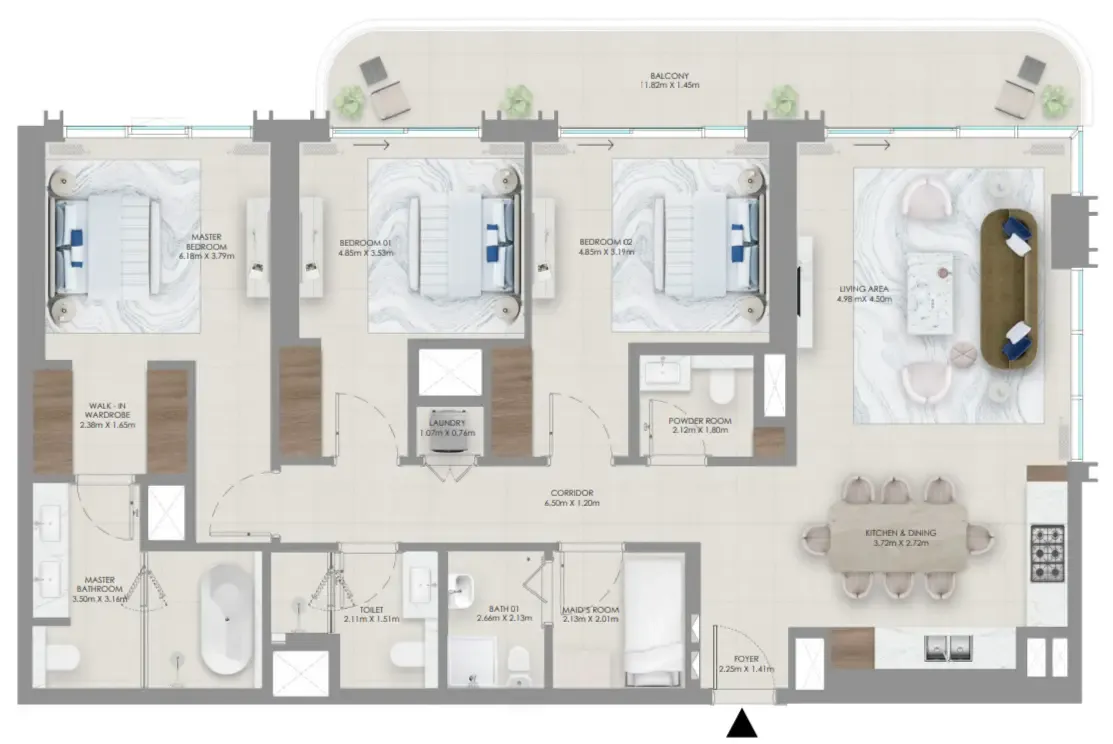 Emaar Baystar by Vida floor plan