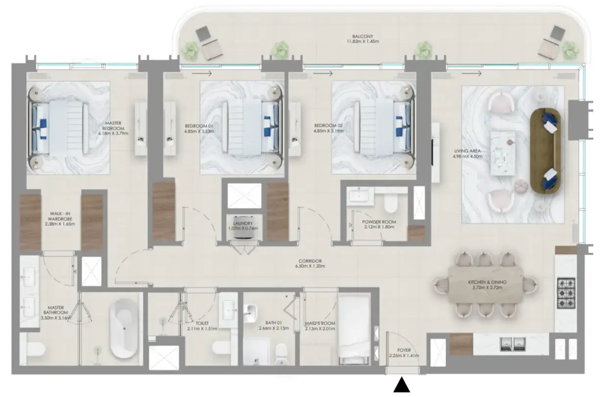Emaar Baystar by Vida floor plan