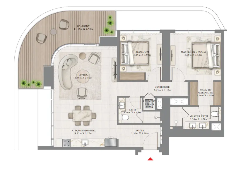 Emaar Bayview by Address Resorts floor plan