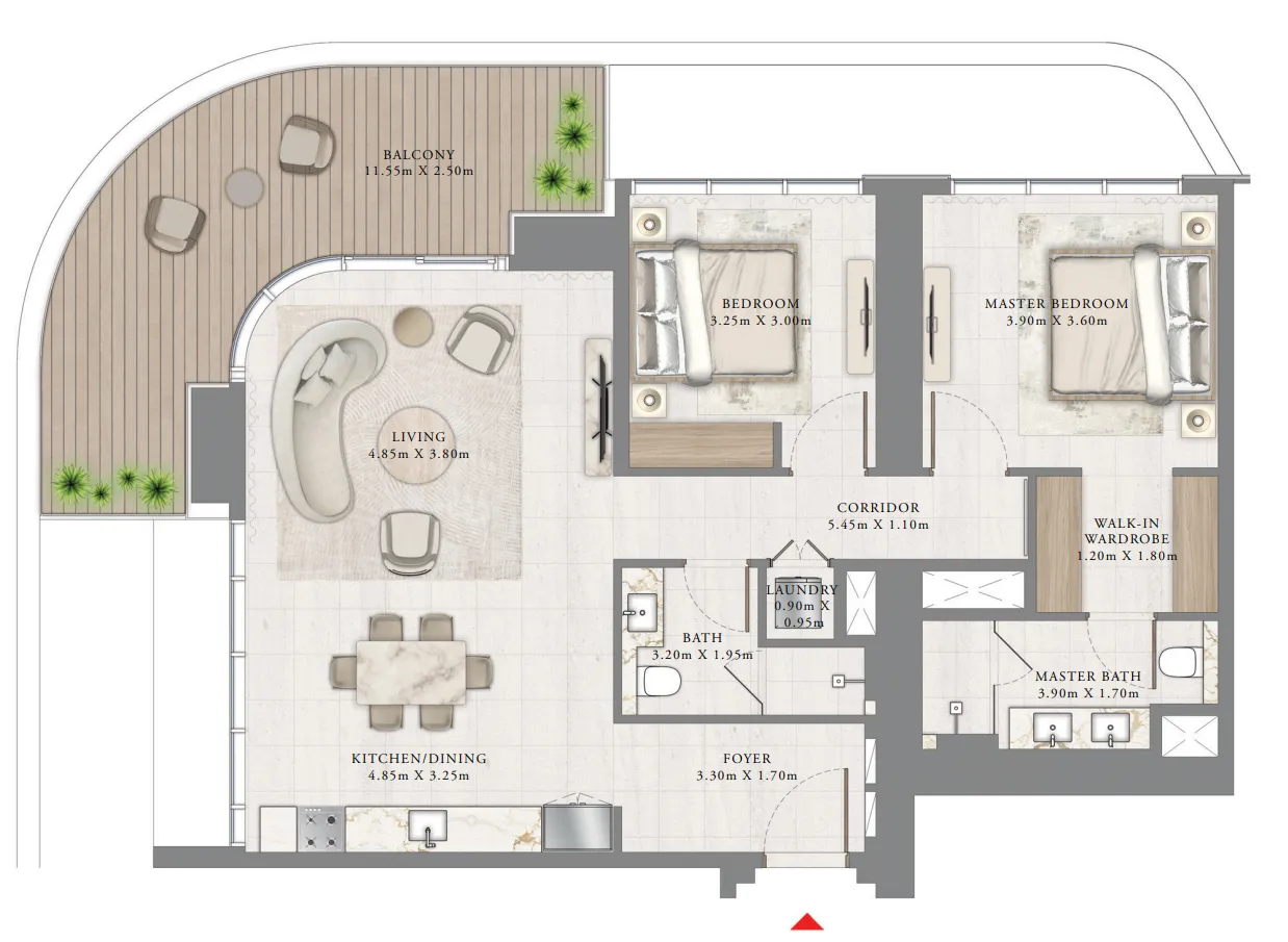 Emaar Bayview by Address Resorts floor plan