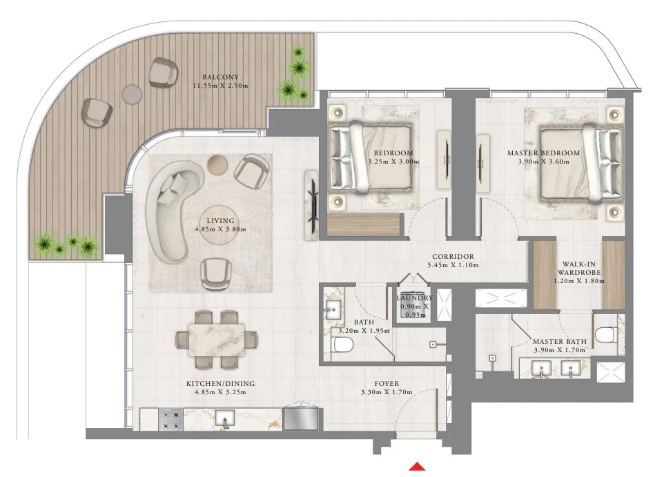 Emaar Bayview by Address Resorts floor plan