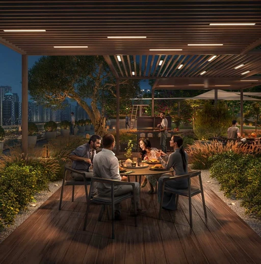Bbq And Dining Area amenity image at Marina Cove