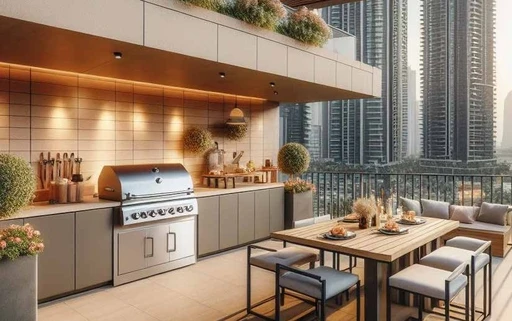 Bbq Area amenity image at Exotica by Al Marina