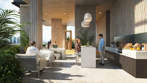 Bbq Area amenity image at TETR1S Tower
