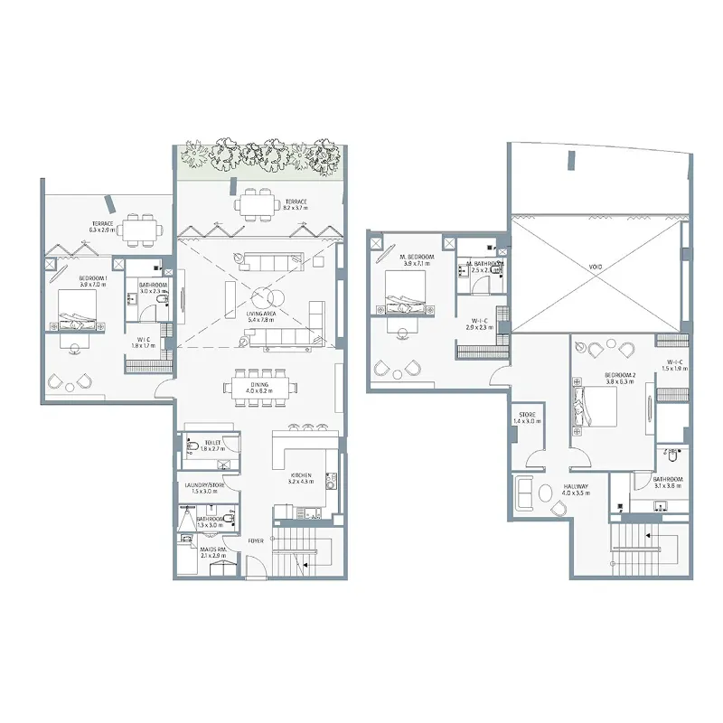 RAK Properties Beach House at Bay Residences floor plan