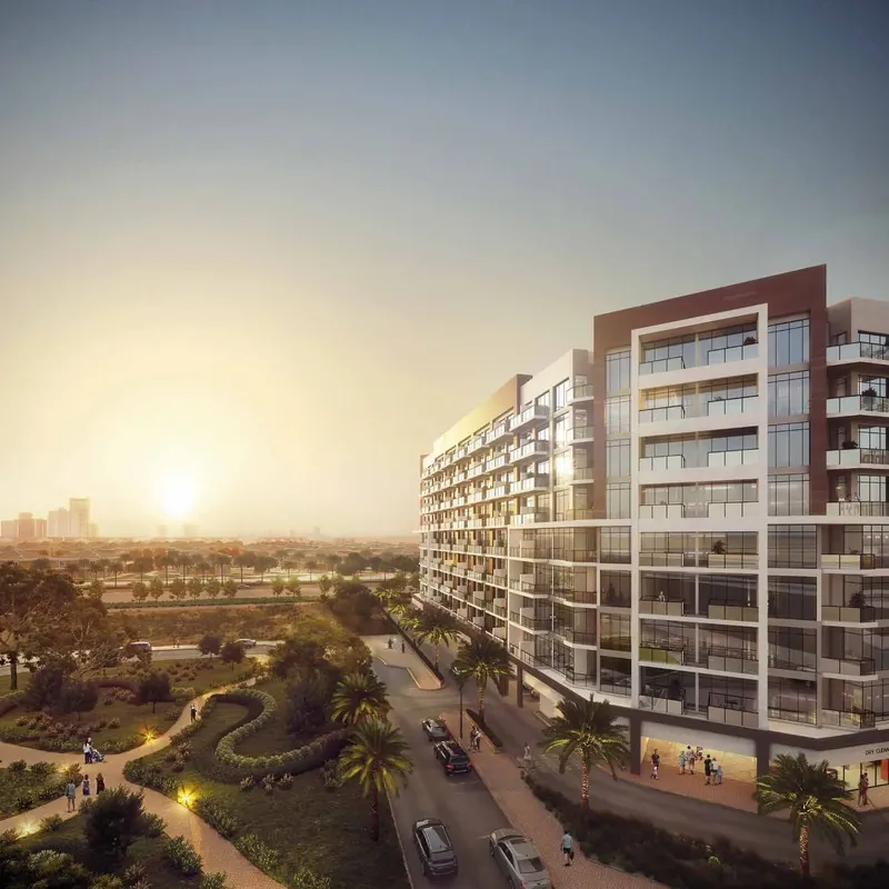 Exterior at Beach Oasis 1 and 2 in Dubai Studio City Dubai