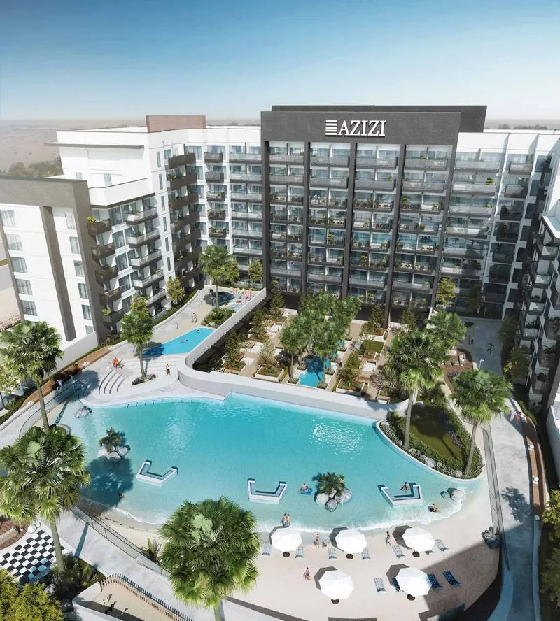 Exterior at Beach Oasis 1 and 2 in Dubai Studio City Dubai