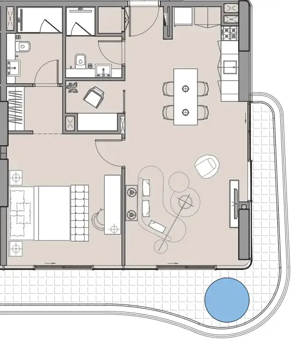 Imtiaz Development Beach Walk 4 floor plan