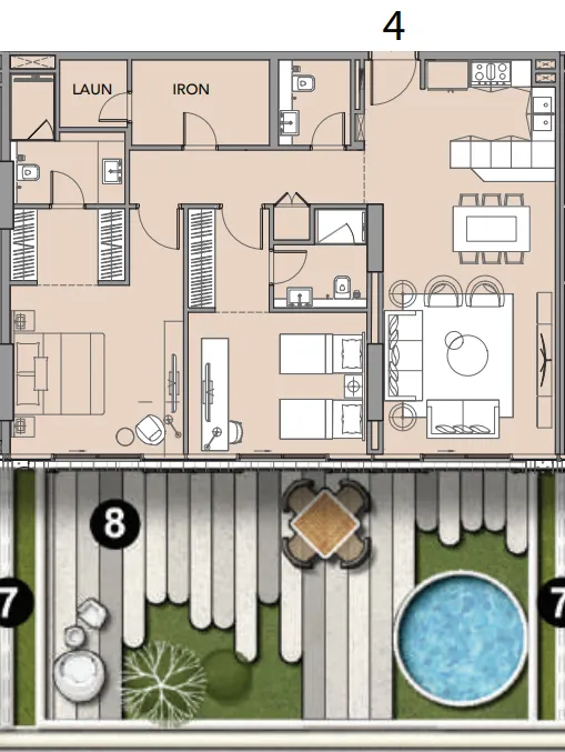 Imtiaz Development Beach Walk 4 floor plan