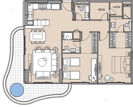 Imtiaz Development Beach Walk 4 floor plan