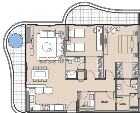 Imtiaz Development Beach Walk 4 floor plan